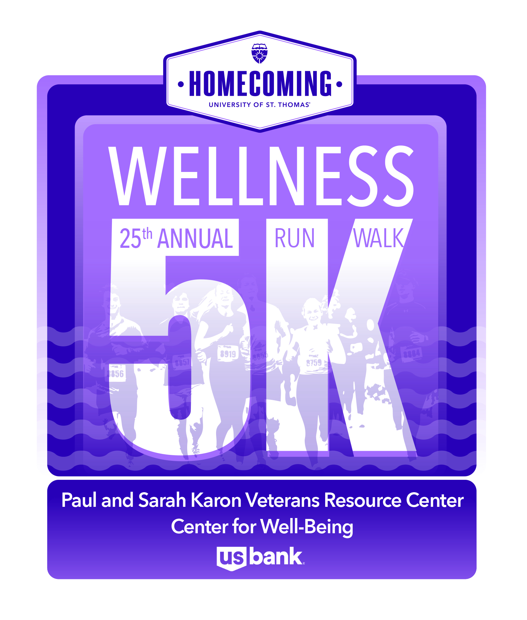 25th Annual Homecoming and Wellness 5K Logo