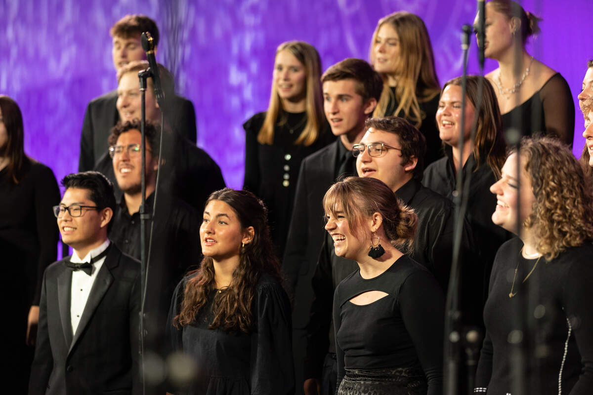 St. Thomas choir performing during inauguration