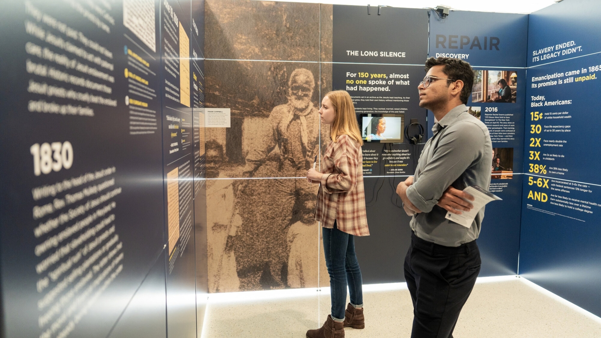 Traveling exhibit for the Descendants Truth and Reconciliation Foundation
