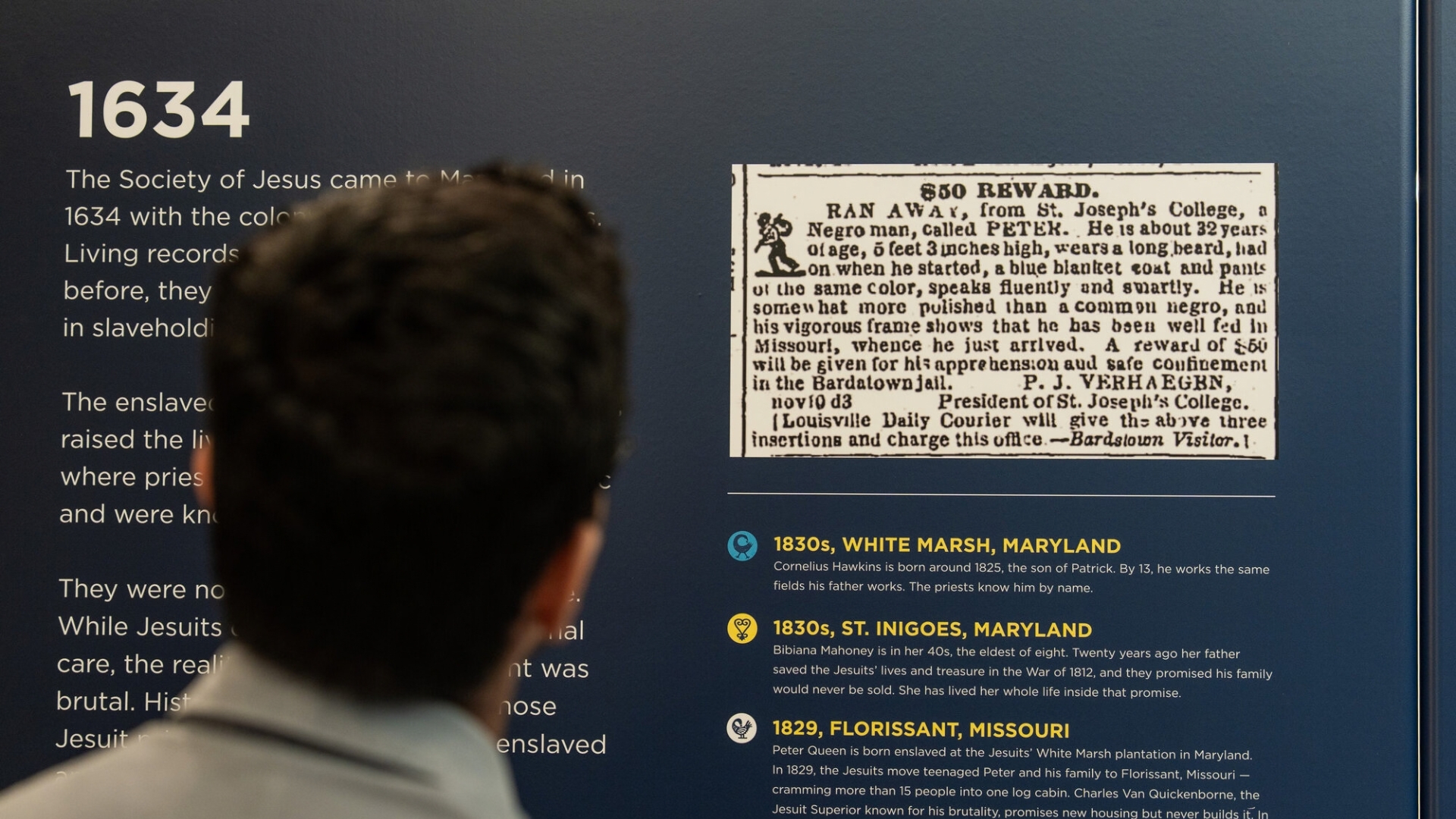 Traveling exhibit for the Descendants Truth and Reconciliation Foundation