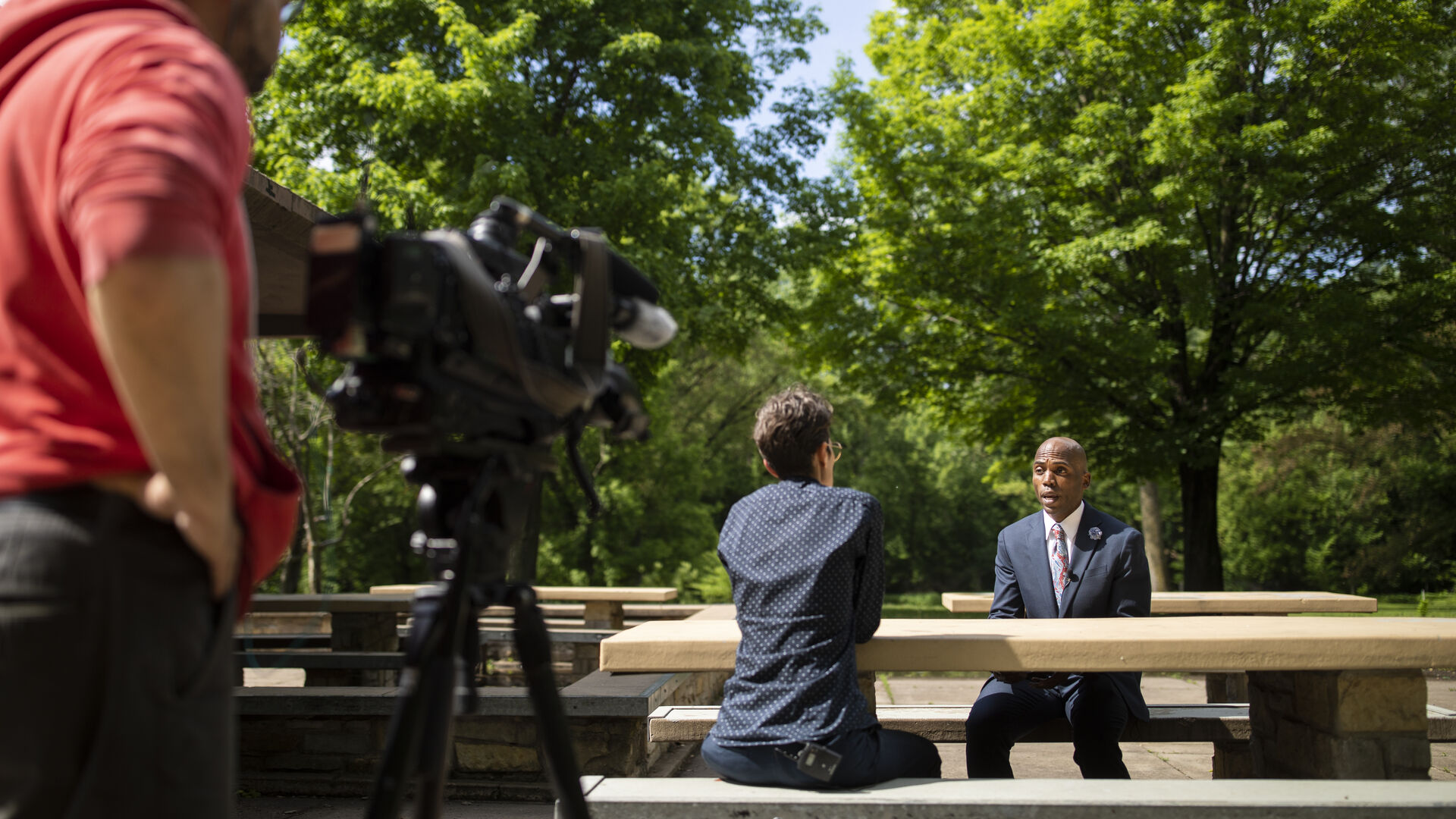 Interview with Dr. Yohuru Williams while Sitting on a Picnic Table