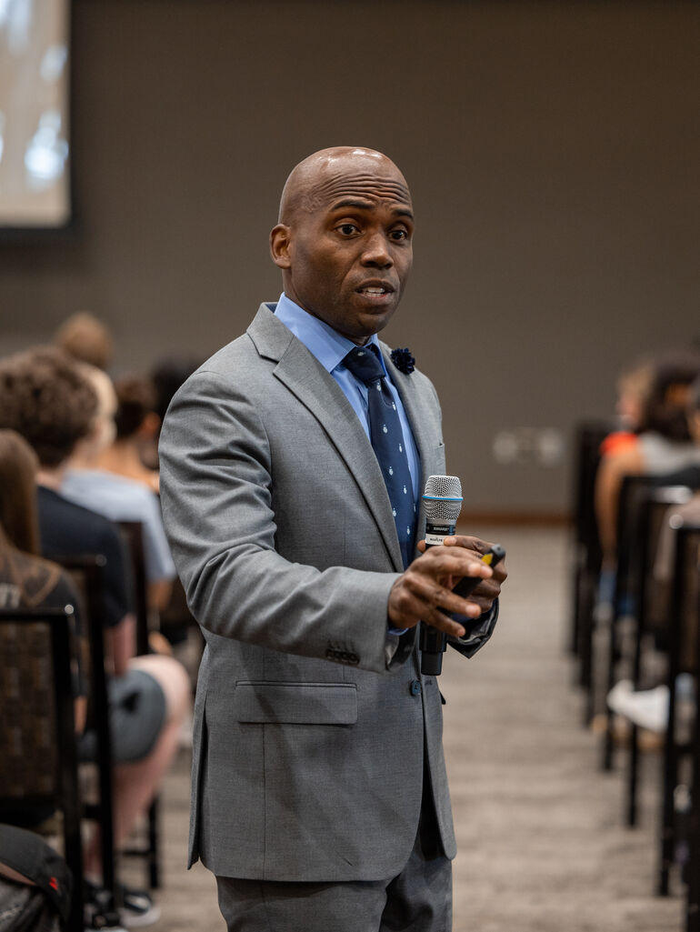 Dr. Yohuru Williams Speaking to College Students