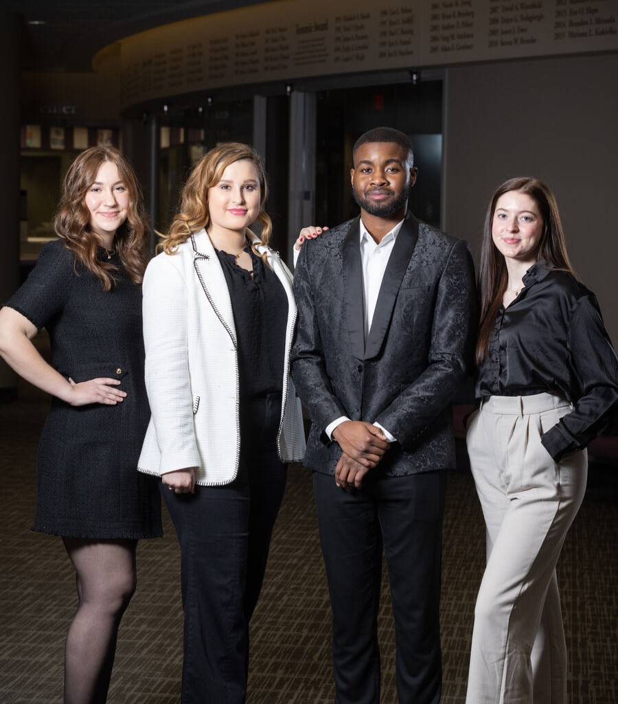 Student Researchers Standing Together