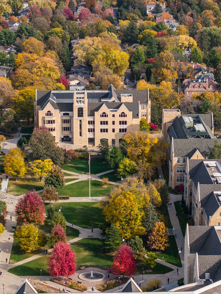 lower quad with fall trees