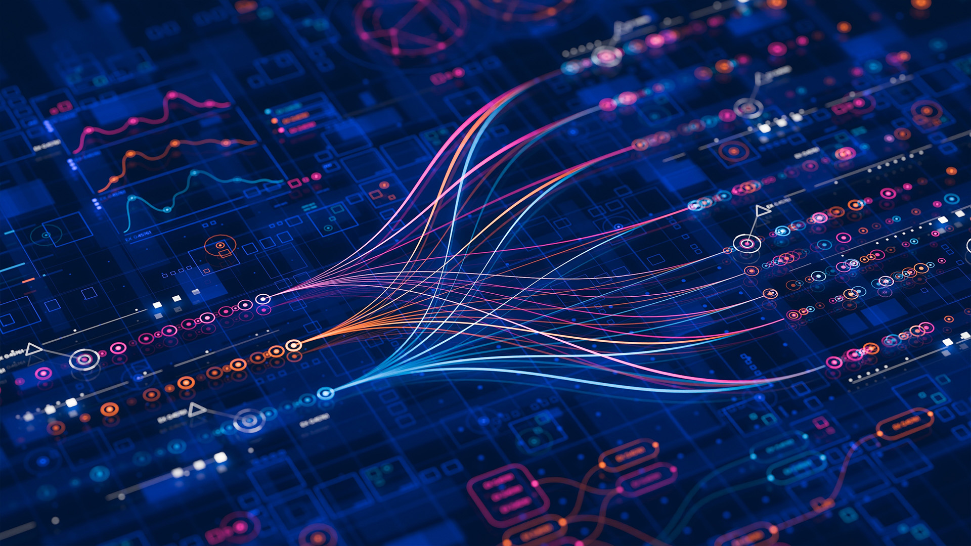 conceptual illustration of a stream of data