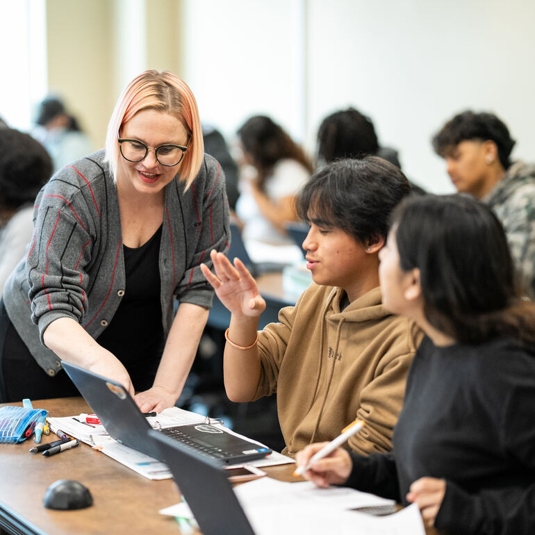 Professor helps students