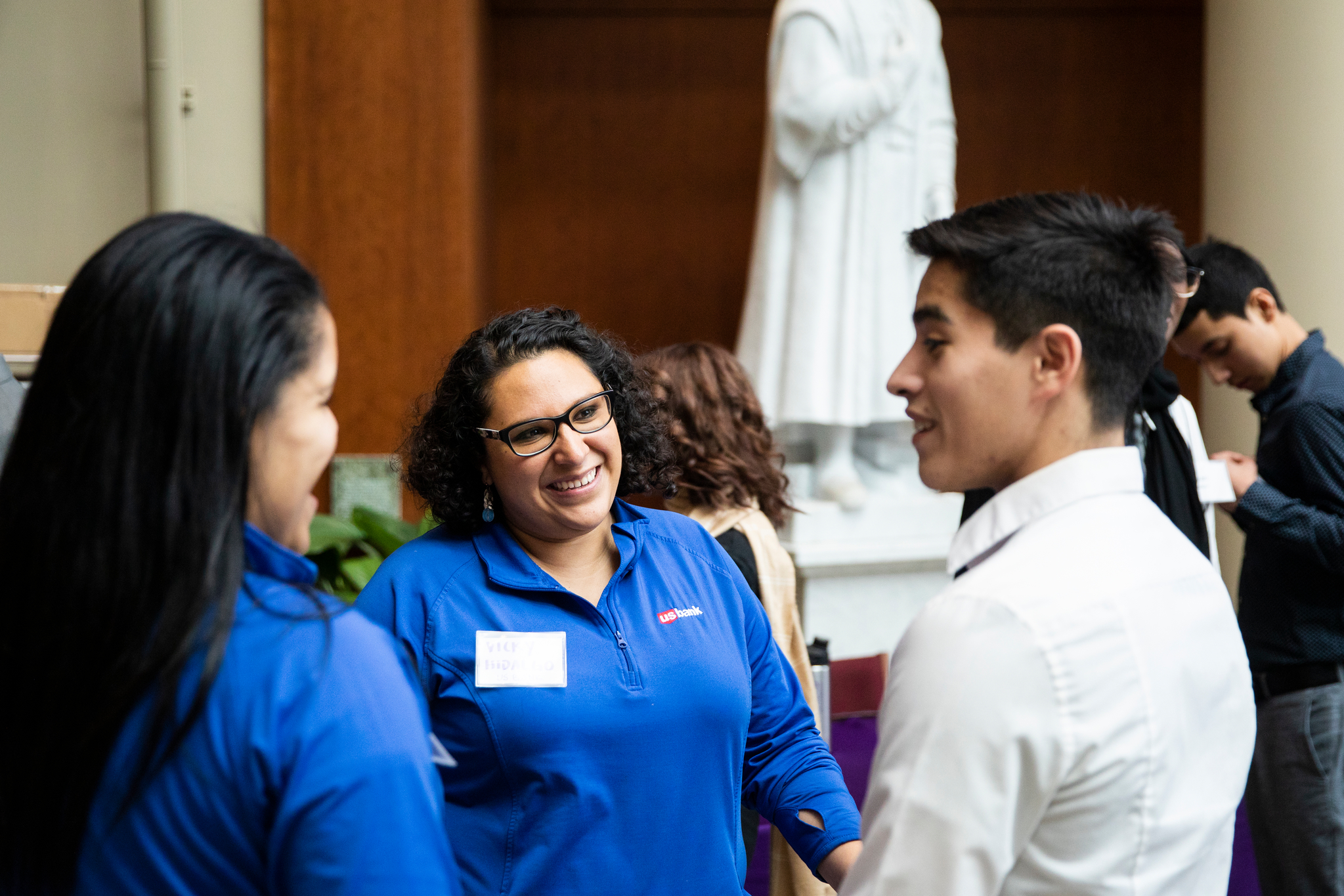students at a job fair