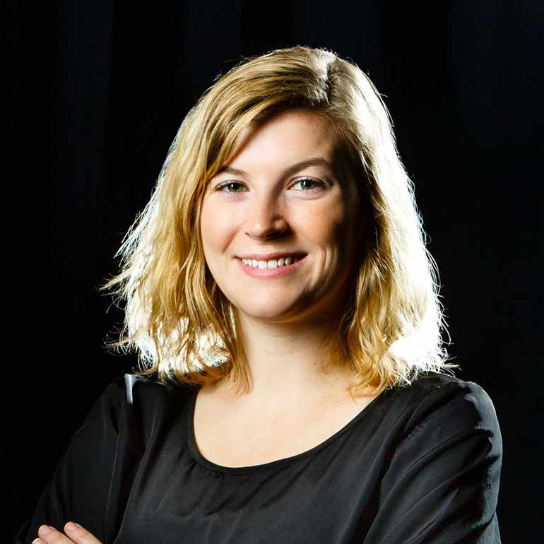 Melissa Seymour (English and Justice and Peace Studies) poses for a studio portrait.