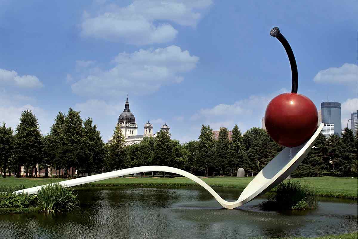 The spoon and cherry at the Minneapolis Sculpture Garden.
