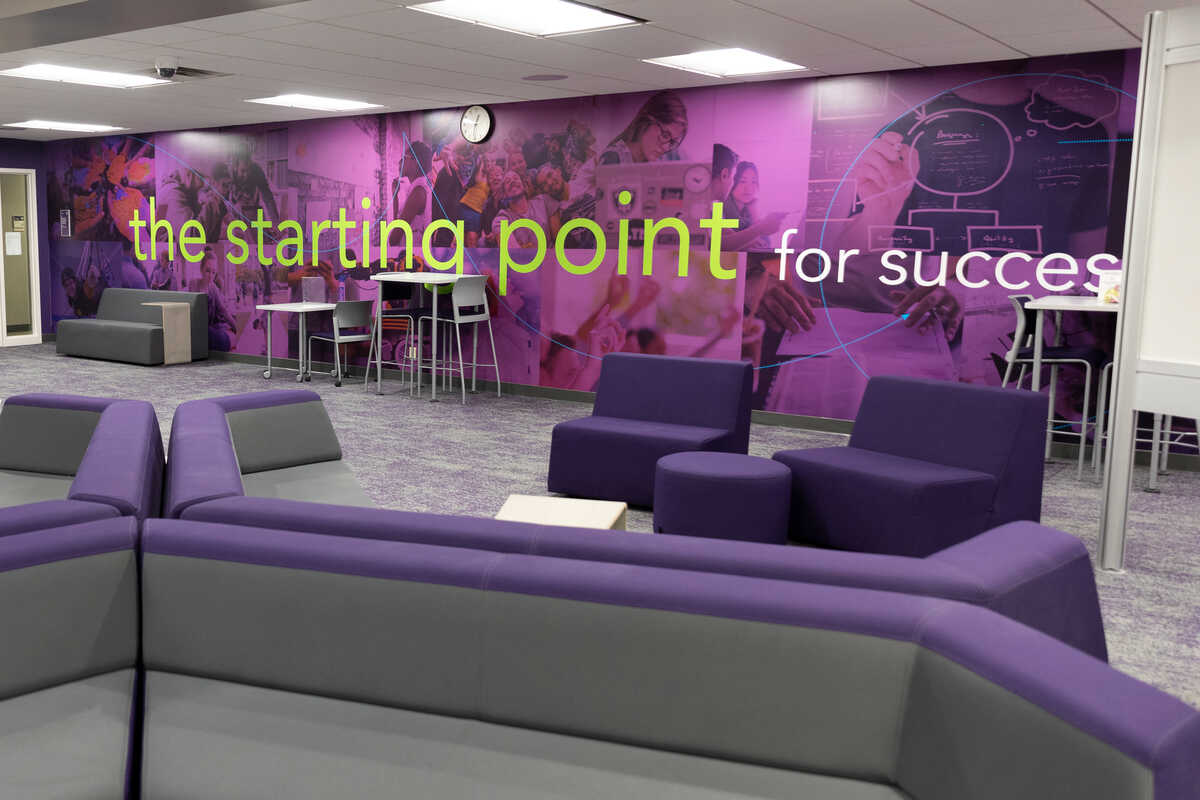 Study spaces in the Center for Student Achievement