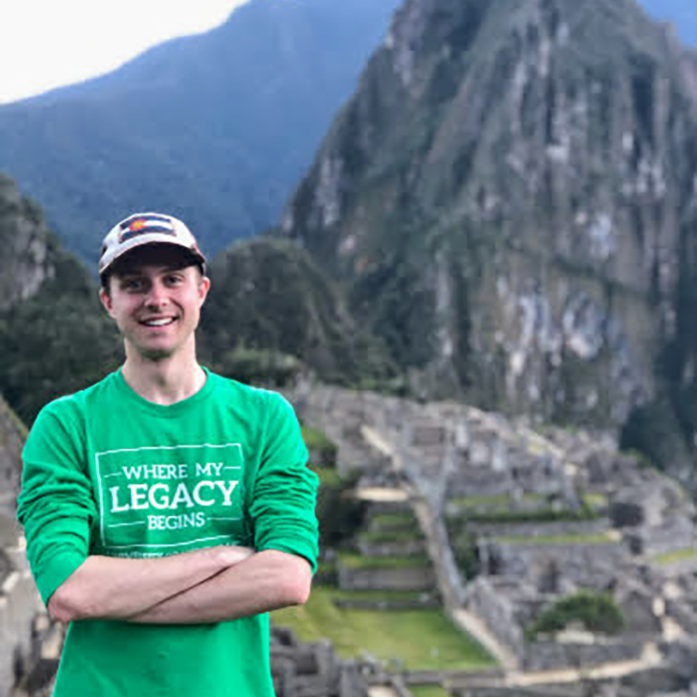 Michael Miller '20 on site Machu Picchu.