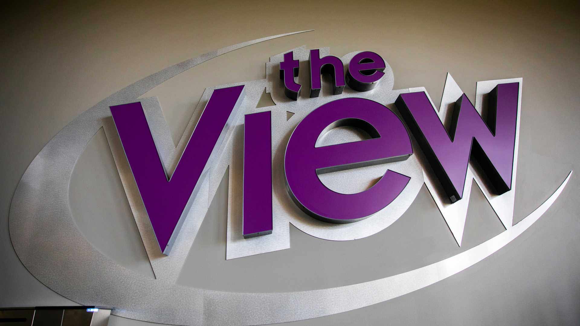 The View signage