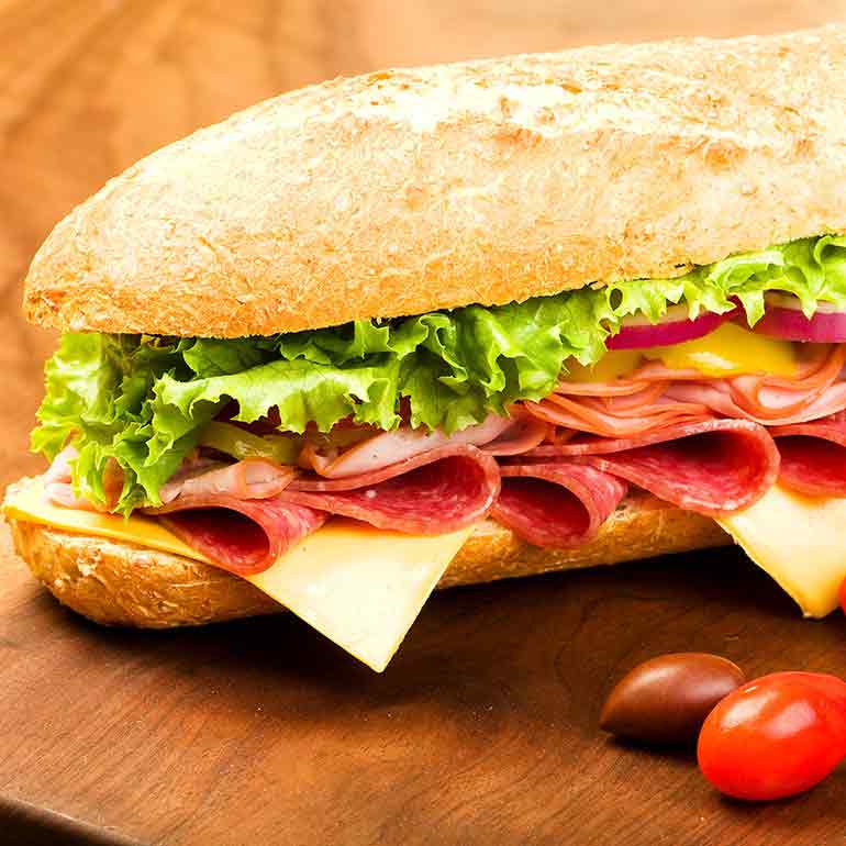 Hoagie sandwich