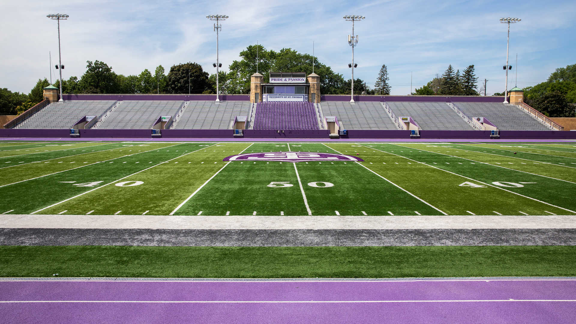 Palmer Field in O’Shaugnessy Stadium on the St. Paul campus