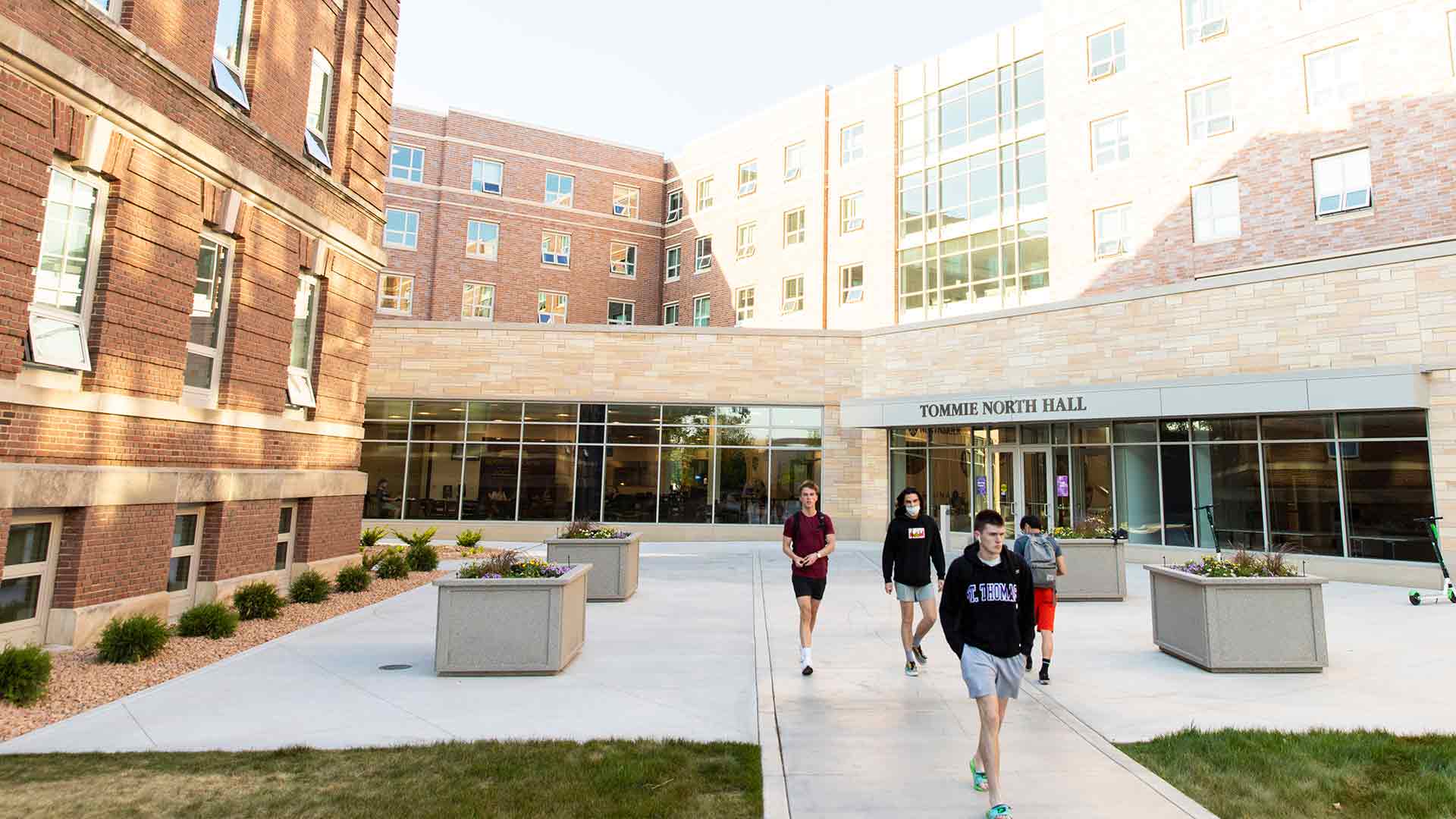 exterior of a residence hall