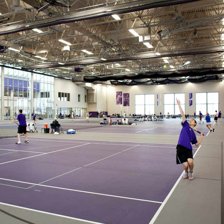field house tennis player