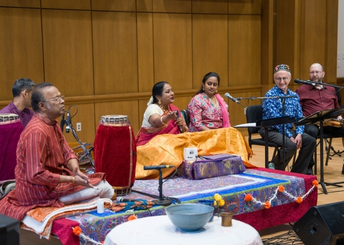 A performance by Sacred Bridge: Earth and Water in the Schoenecker Center