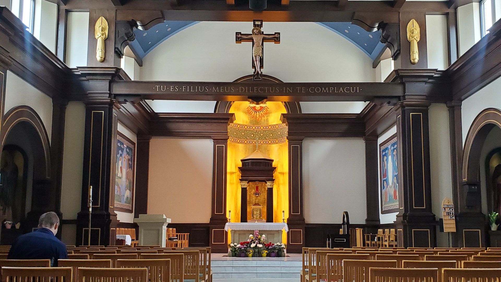 Wide view of altar
