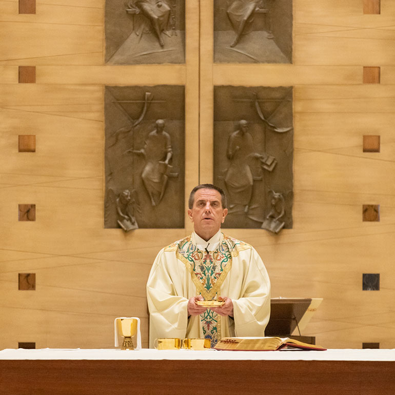 Fr. Collins celebrates mass