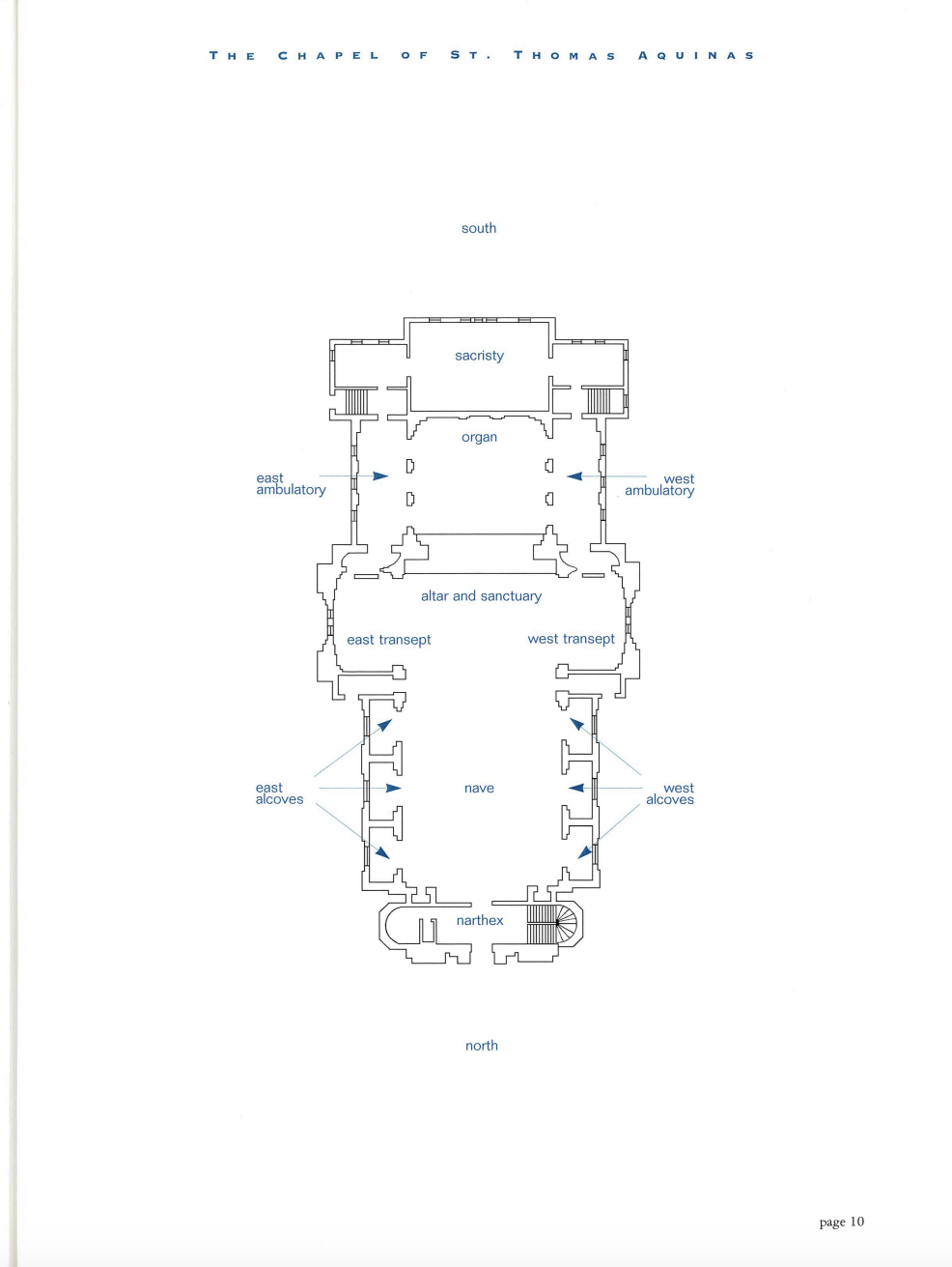 Ariel view of chapel
