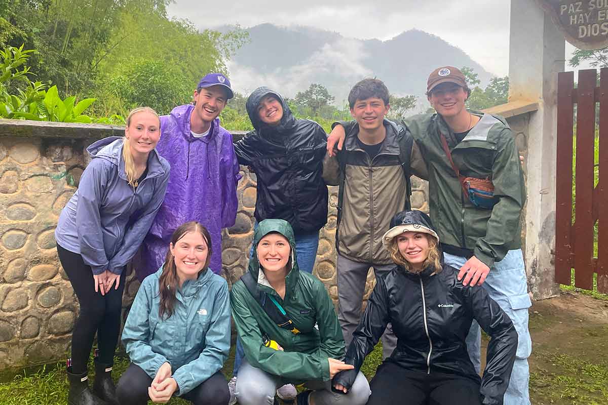 Student group in Quito Ecuador