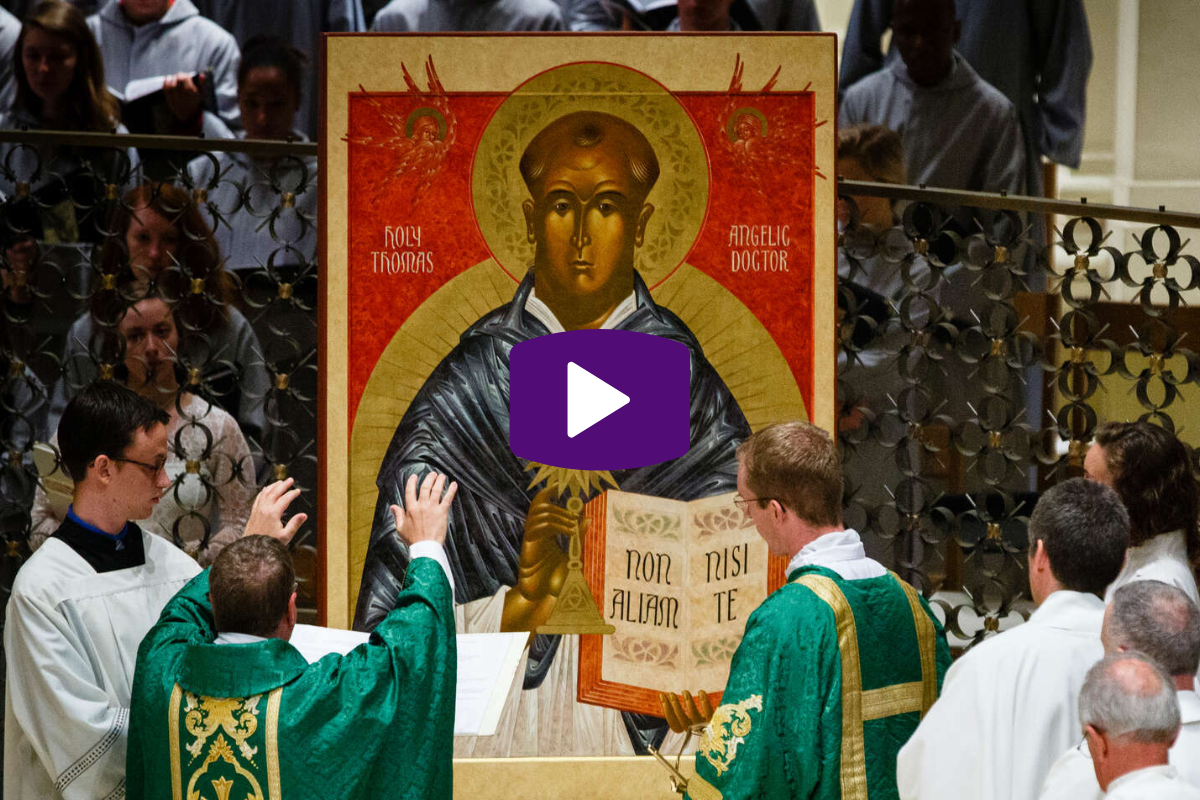 Icon of Patron Saint St. Thomas Aquinas