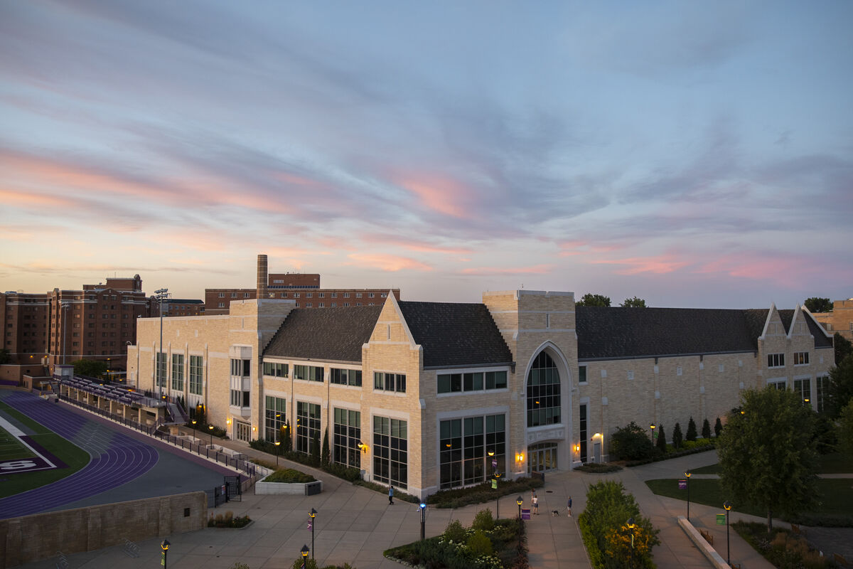 Sunset on recreation center