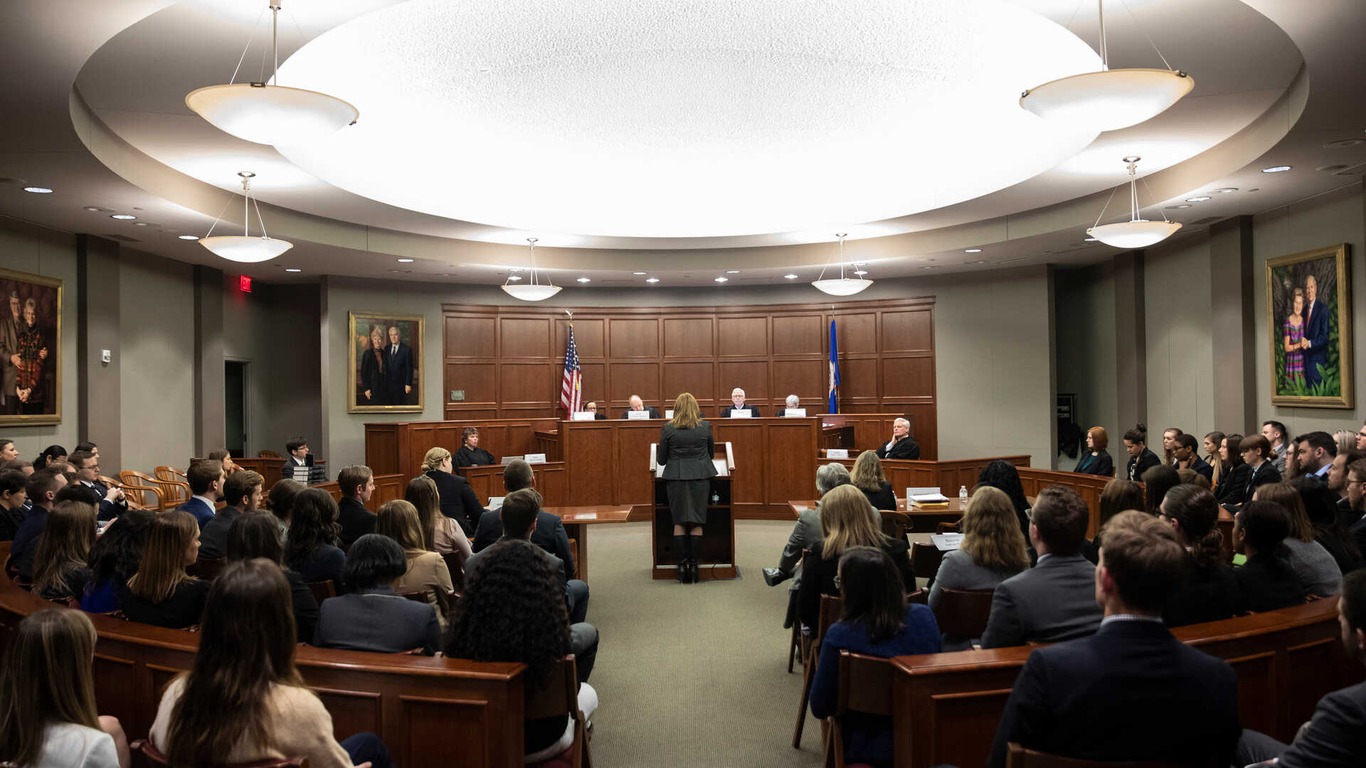 Frey Moot Courtroom during hearing