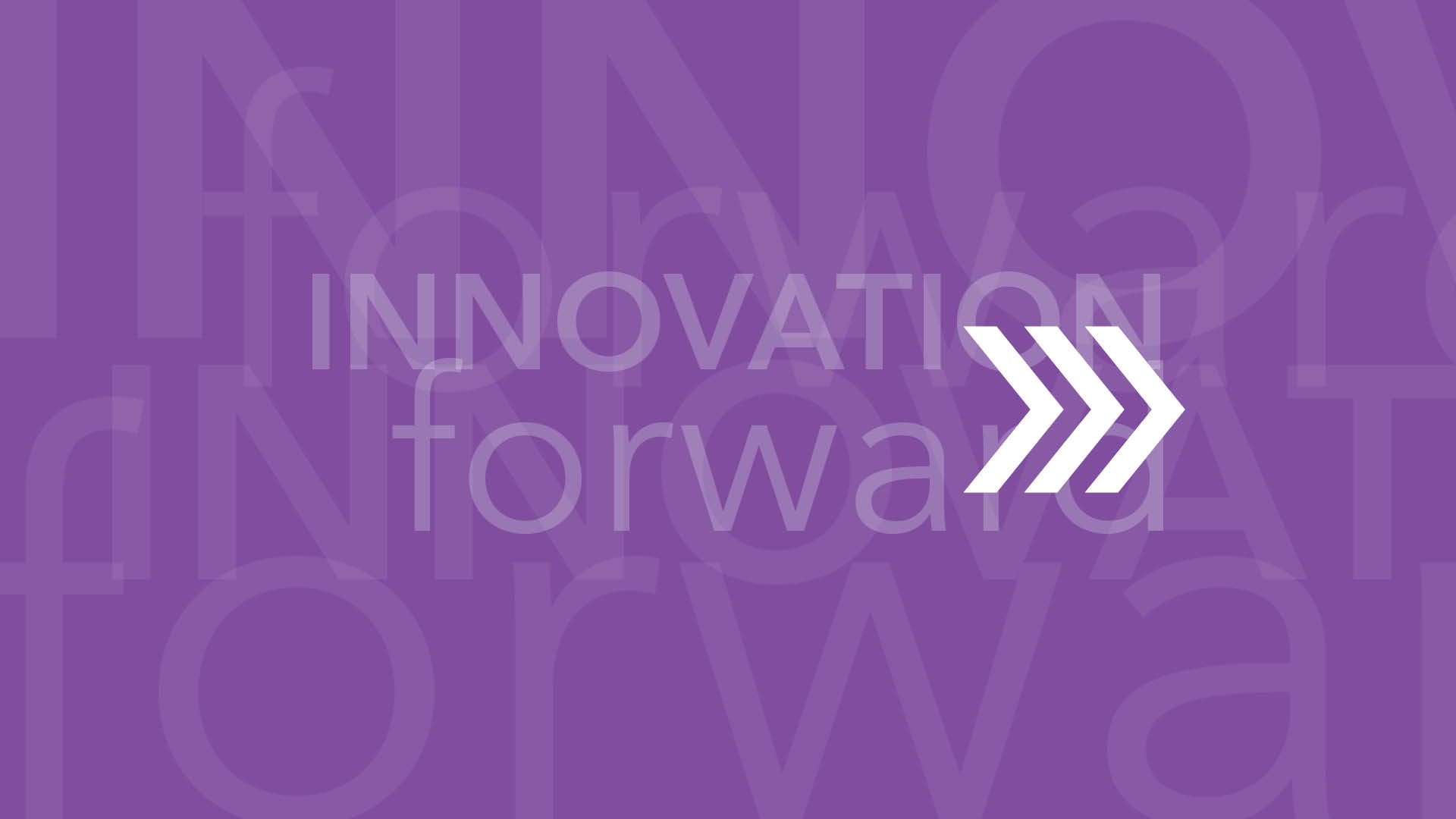 colorful banner showing an icon that represents the theme to Ever Press Forward Through Innovation