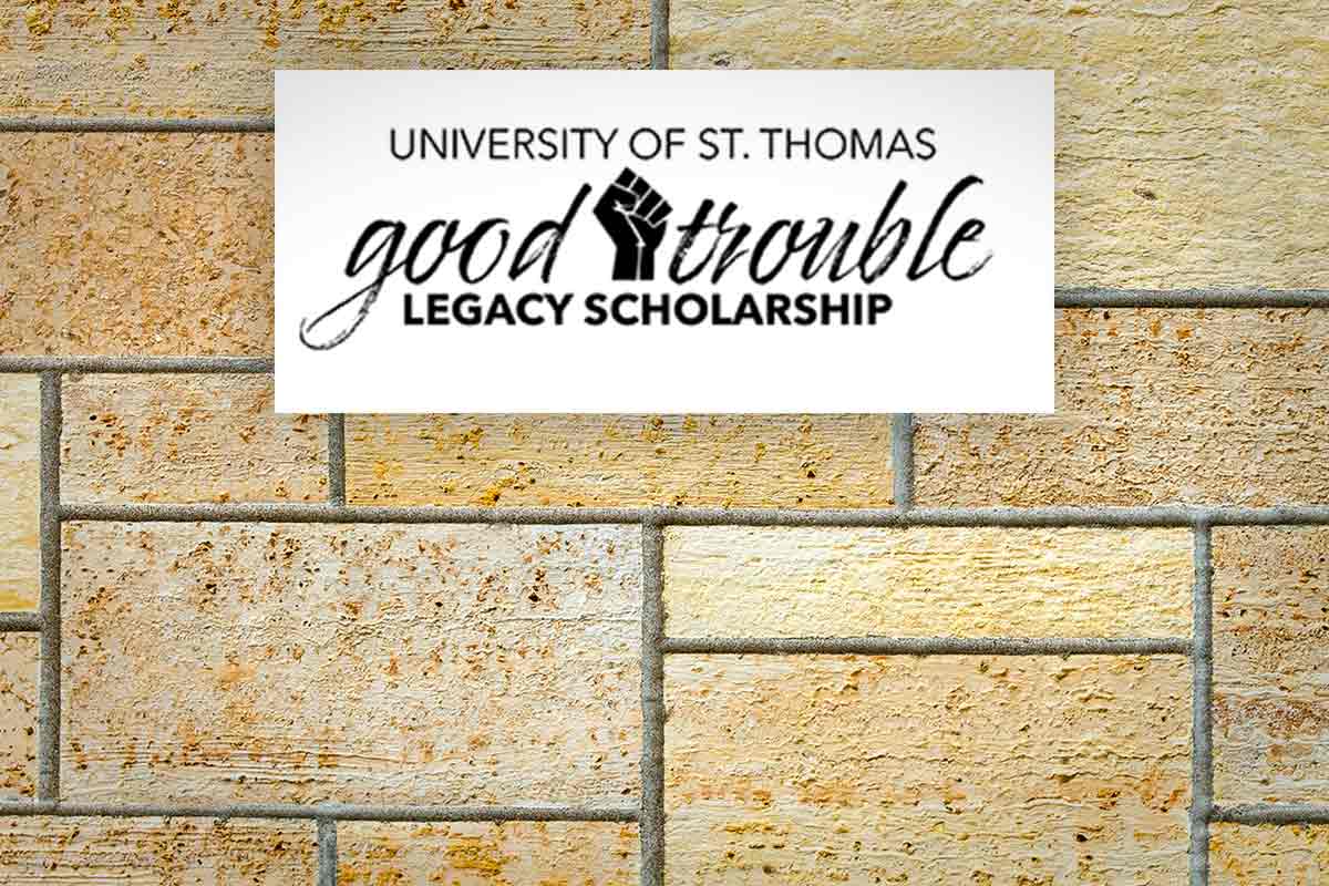 Good Trouble Legacy Scholarship on yellow brick