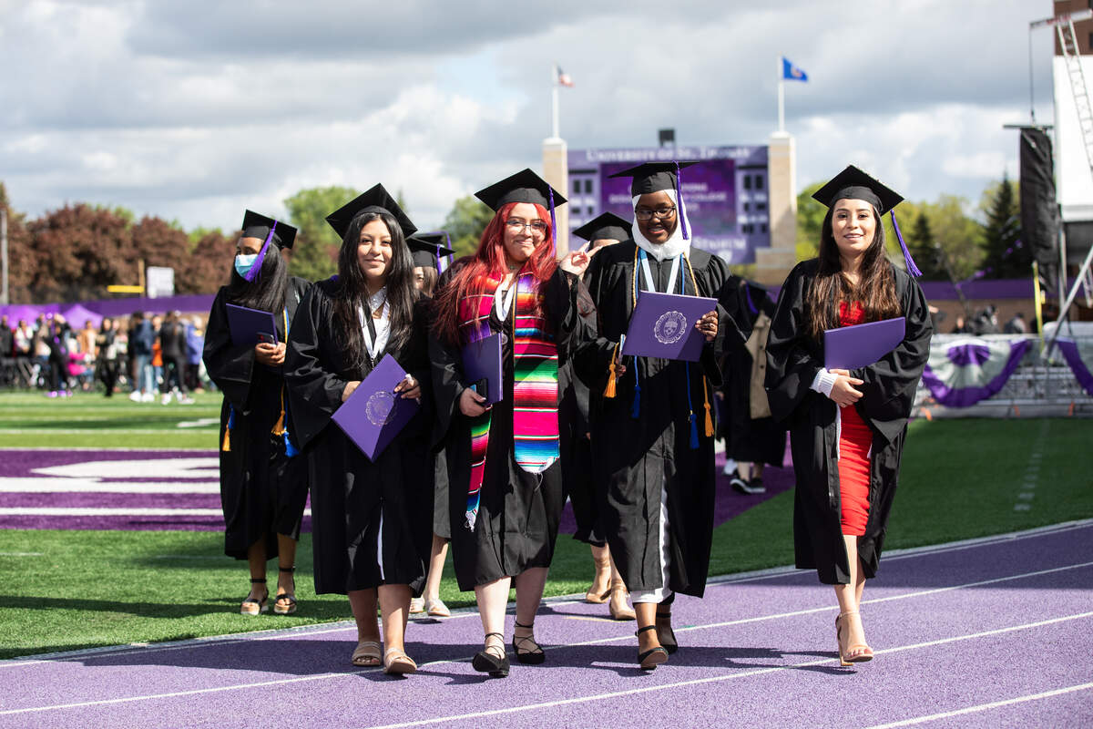 Photos of DFC scholars at graduation