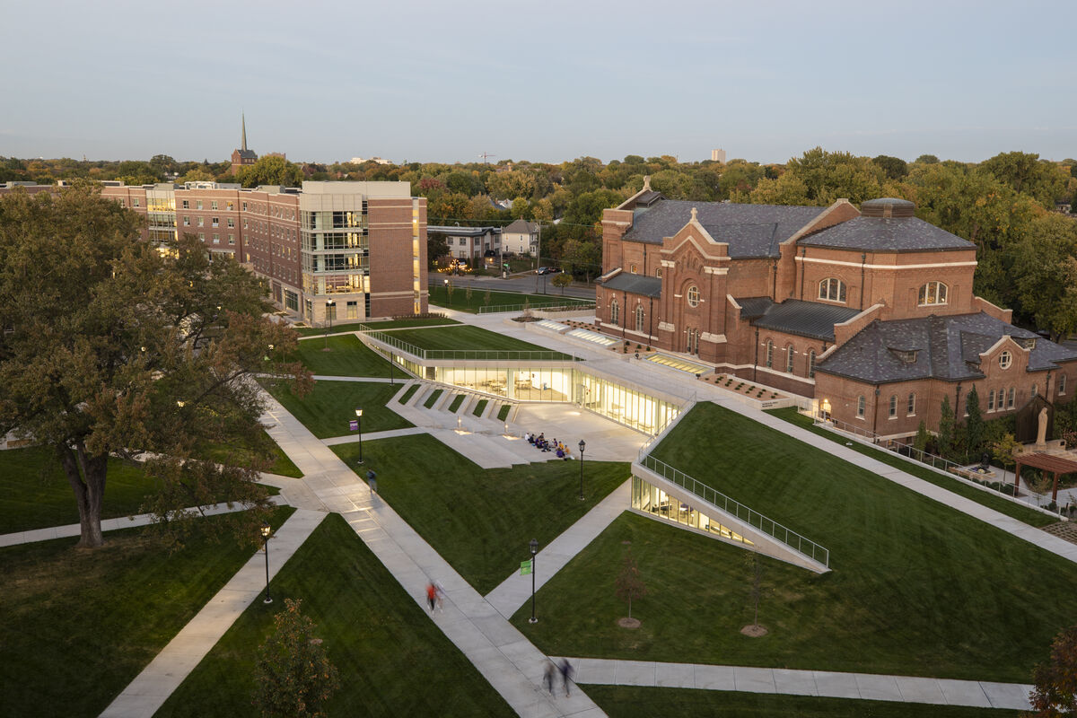 Upper Quad of campus
