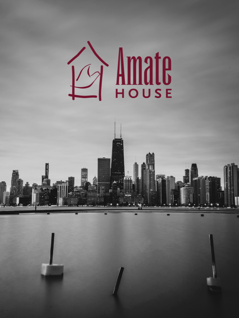 chicago landscape background & amate house