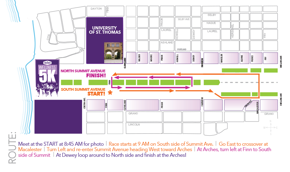 route map of 5k