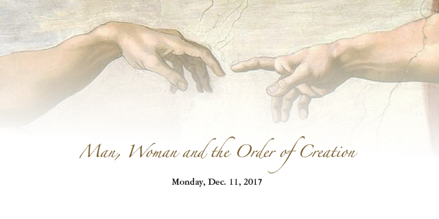 
					Man, Woman, and the Order of Creation 