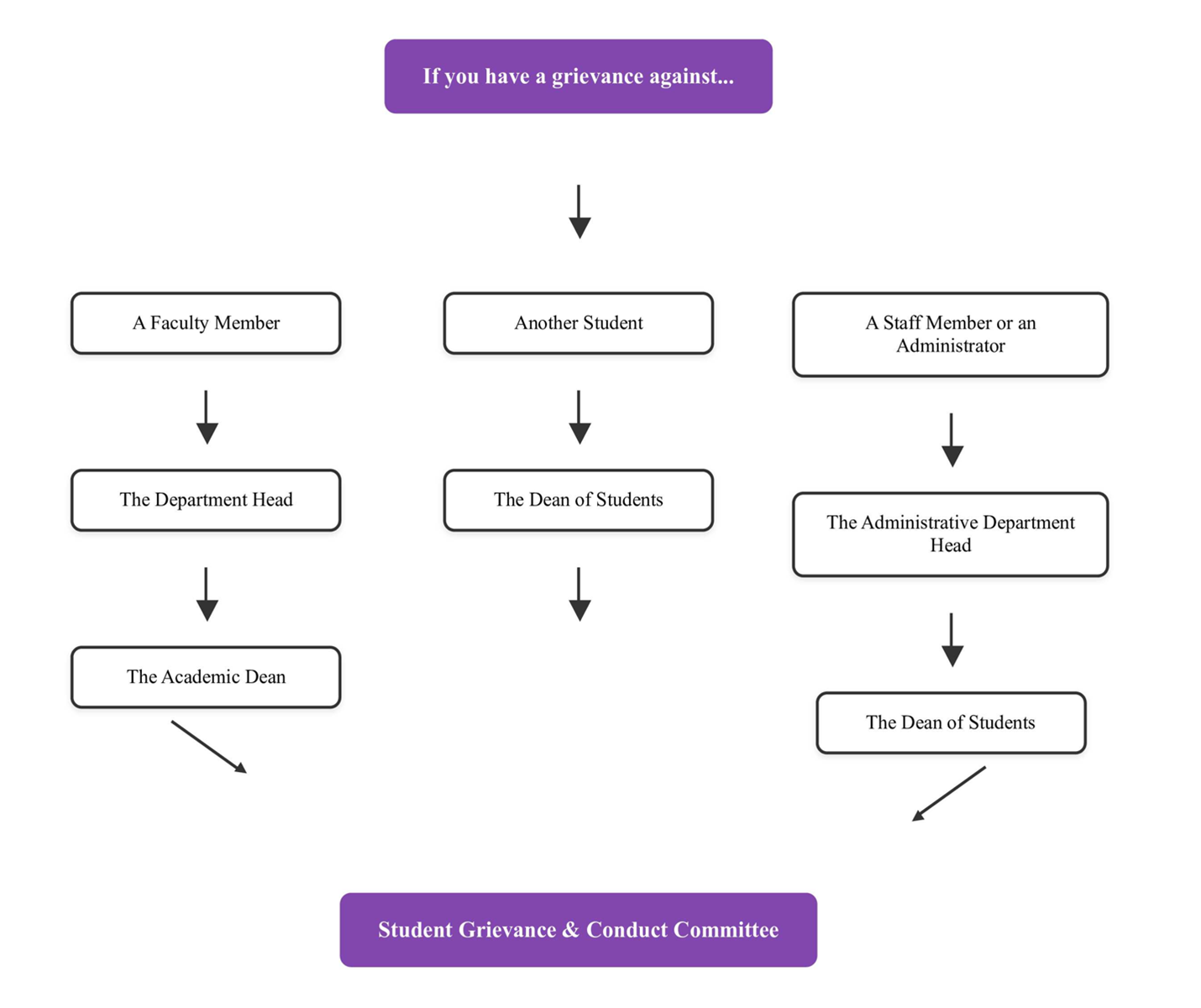 Flowchart of the grievance process. 